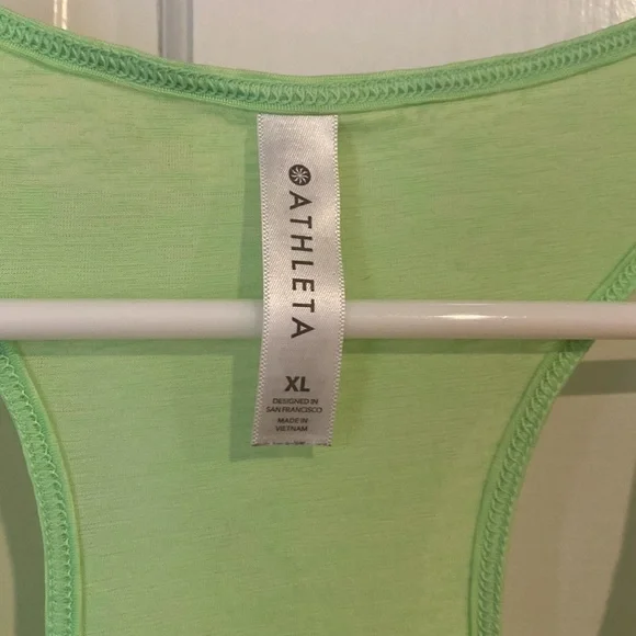 Neon green athleta tank top size XL - Picture 2 of 3